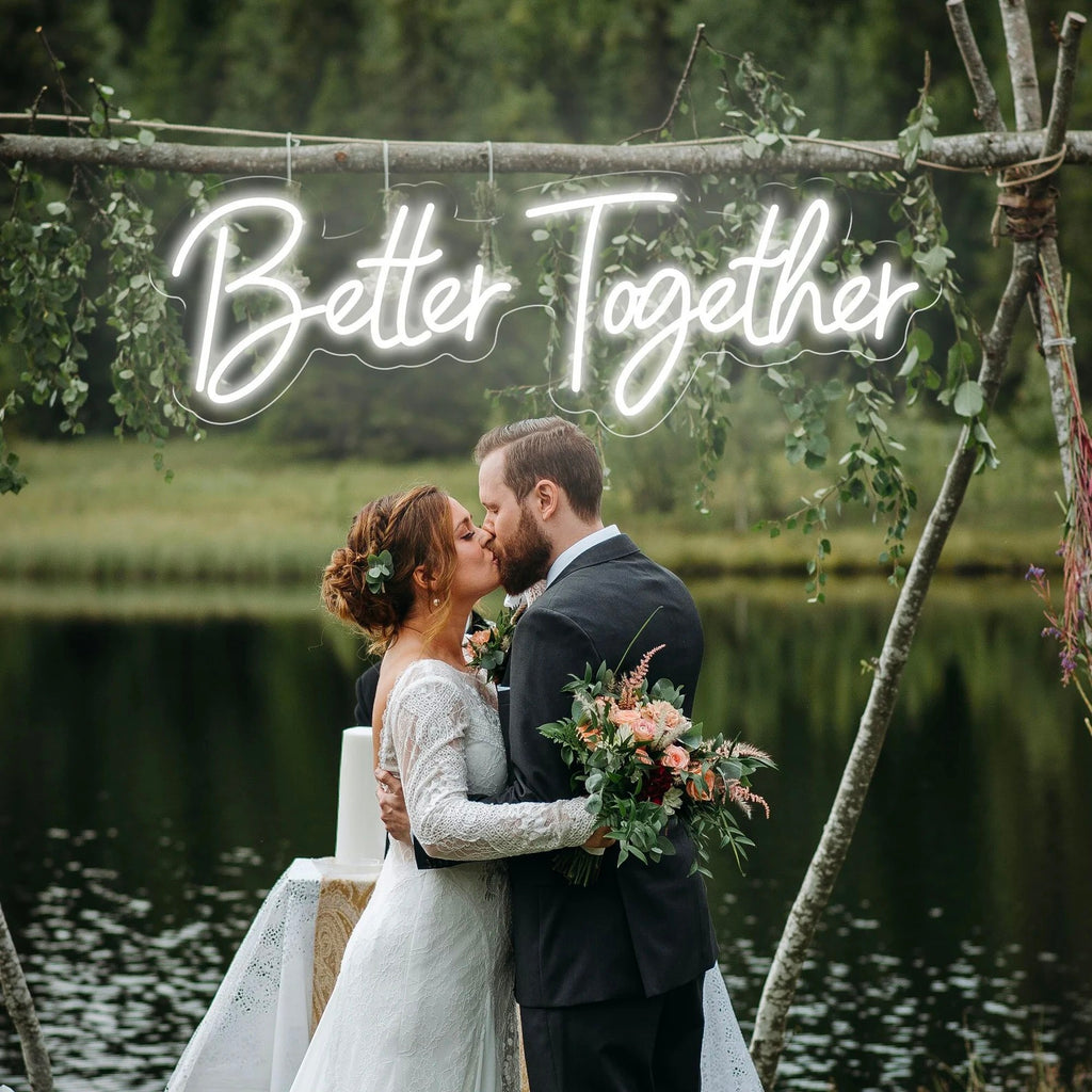 Better Together Neon Sign for Wedding