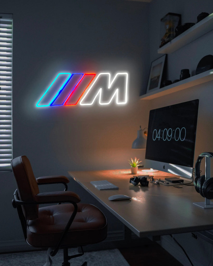 BMW M Car Logo Neon Sign