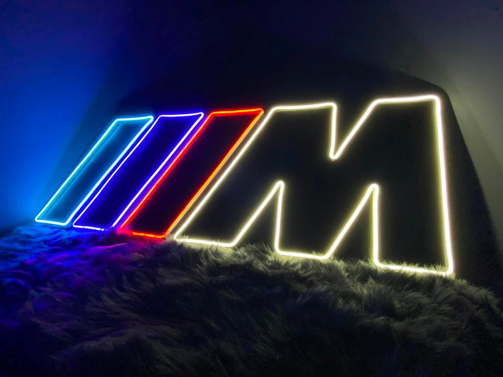 BMW car logo neon sign