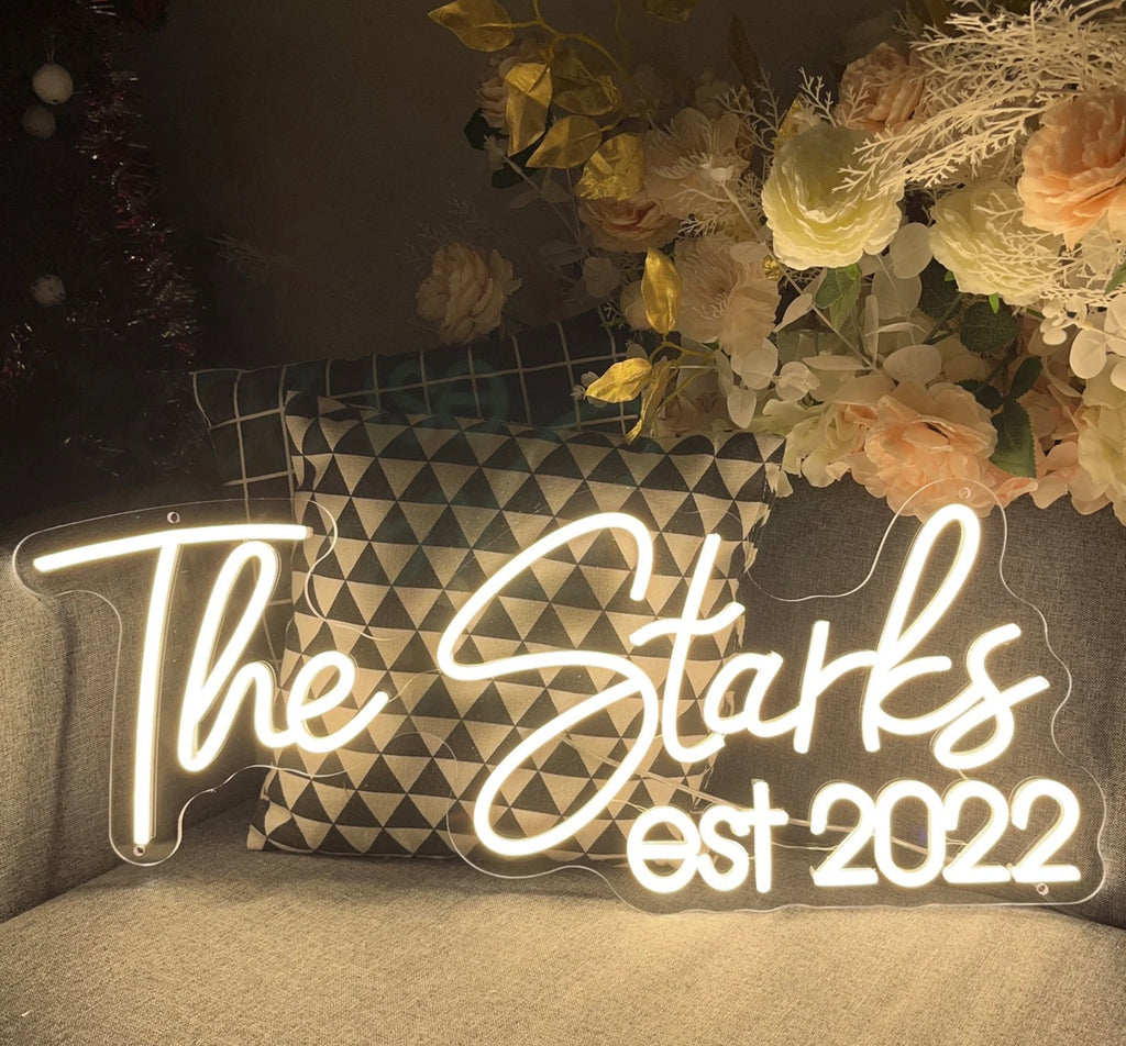 Wedding Neon Sign with Est Date