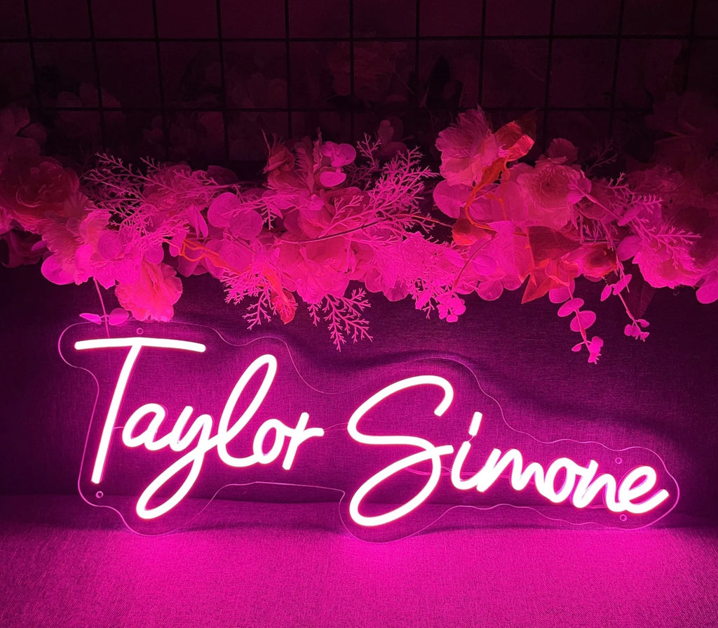 Name Neon Sign Pink